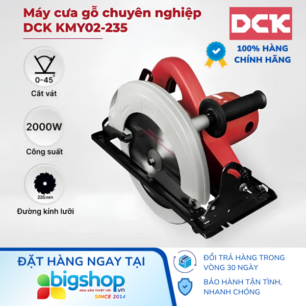 Máy cưa đĩa 235mm DCK KMY02-235 (CS 2000W)