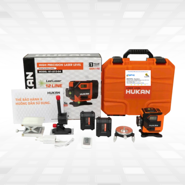 Máy cân bằng laser 12 tia xanh HUKAN G1-LS12-G4 (GEN 1)