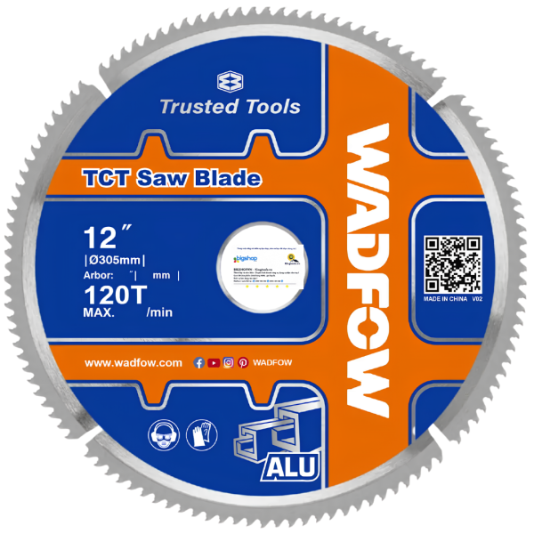Lưỡi cưa nhôm TCT 305mm - 120T WADFOW WTC2K06