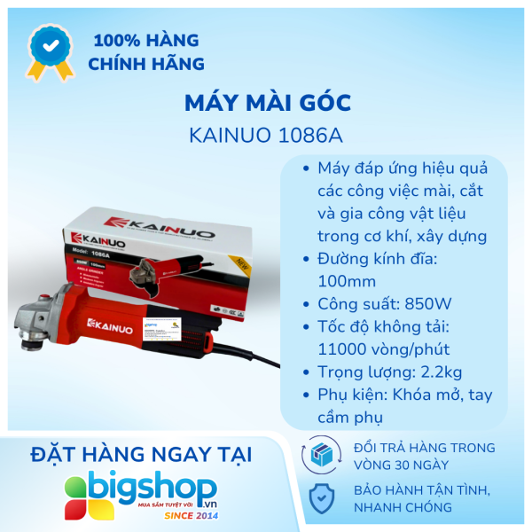 Máy mài góc KAINUO 1086A - Công suất 850W