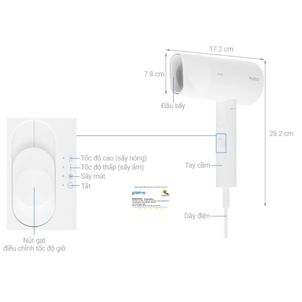Máy sấy tóc FLYCO FH6276VN - FH6278VN
