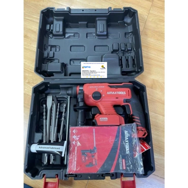 Máy khoan bê tông dùng pin AMAXTOOLS A3CN2601-SM - Thân máy