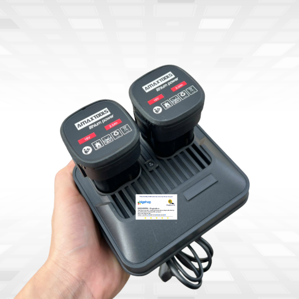 Máy khoan pin AMAXTOOLS AKI6510SA (2 pin 2.0Ah và 1 sạc)