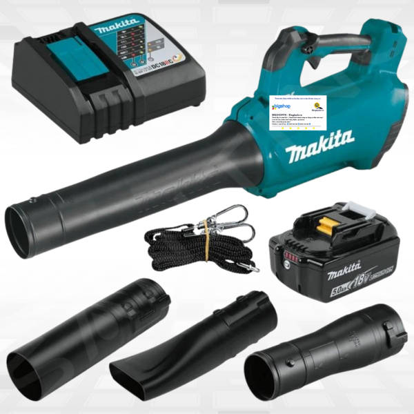 Máy thổi lá dùng pin 18V MAKITA DUB184RT (1 pin 5.0Ah và sạc)