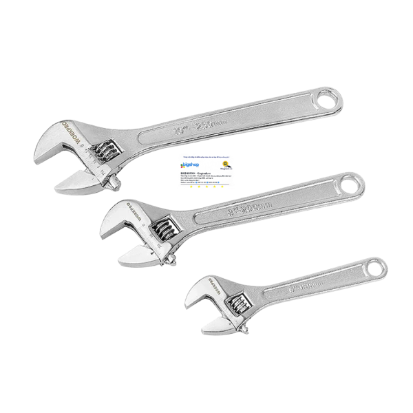 Bộ 3 mỏ lết (Cờ lê điều chỉnh được) WORKPRO WP202514 (6, 8, 10 inch)