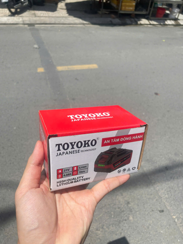 Pin 21V/4.0Ah TOYOKO PIN002 (10 Cell, dòng Pro)
