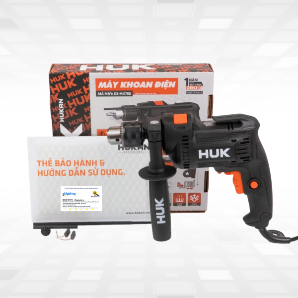 Máy khoan điện cầm tay HUKAN G3-MK790 (GEN 3) - Công suất 790W