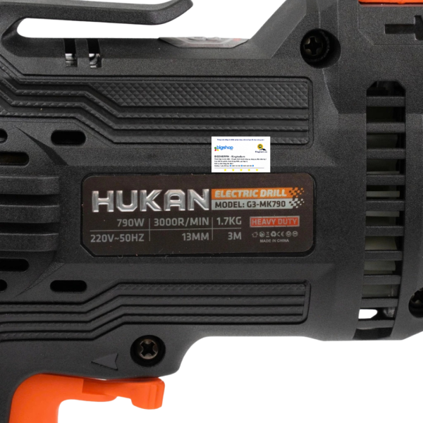 Máy khoan điện cầm tay HUKAN G3-MK790 (GEN 3) - Công suất 790W