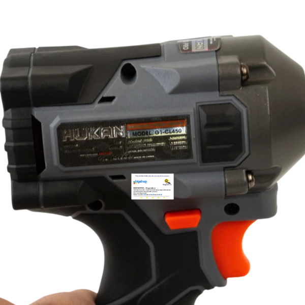 Máy siết bulong dùng pin HUKAN G1-CL450 (GEN 1) - Lực siết 450Nm (Thân máy)