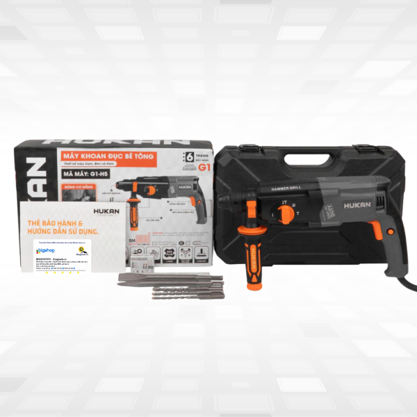 Máy khoan bê tông 3 chức năng HUKAN G1-H5 (GEN 1) - Công suất 1020W
