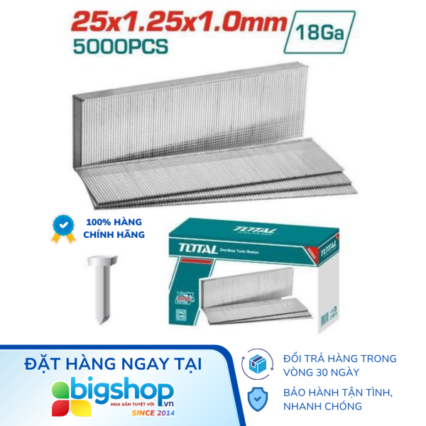 Đinh bấm thẳng 25mm TOTAL TAC918251