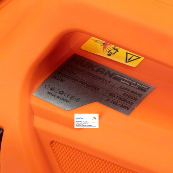 Máy rửa xe điện HUKAN G1-R1 (GEN 1) - Công suất 2200W