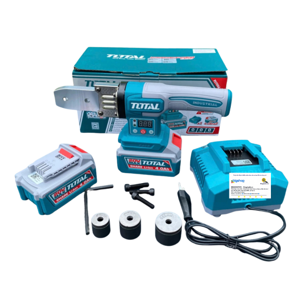 Máy hàn ống nước dùng pin TOTAL TWTLI20182 (2 pin 4.0Ah và sạc)