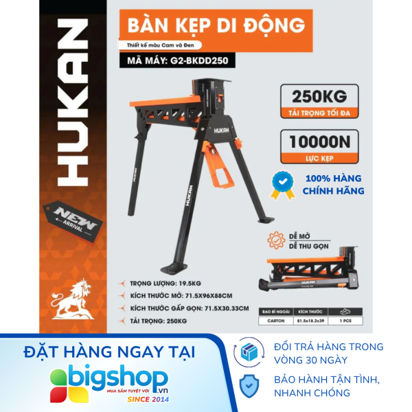 Bàn kẹp di động HUKAN G2-BKDD250 (GEN 2)