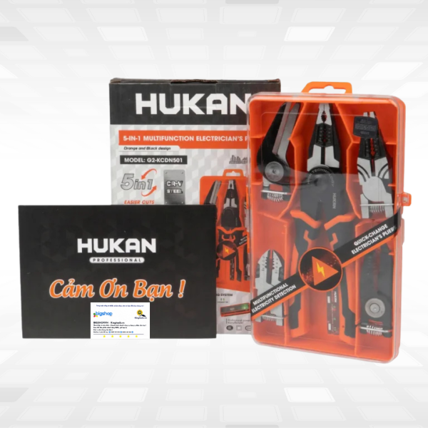 Bộ kìm 5 trong 1 đa năng HUKAN G2-KCDN501 (GEN 2)