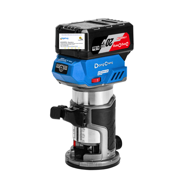 Máy soi mộng gỗ dùng pin DONGCHENG DCMP6 (CS 600W, 2 pin 4.0Ah và sạc)