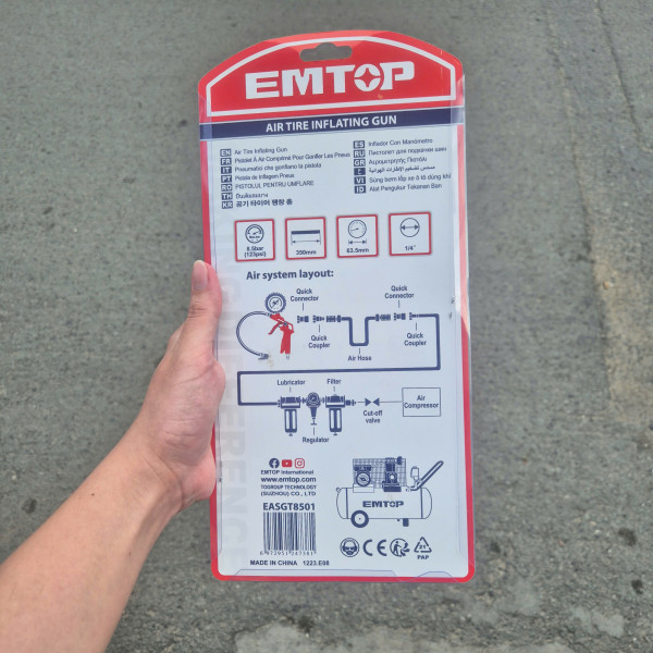 Súng bơm lốp hơi EMTOP EASGT8501