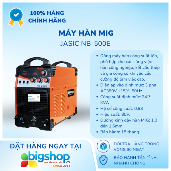 Máy hàn MIG JASIC NB-500E