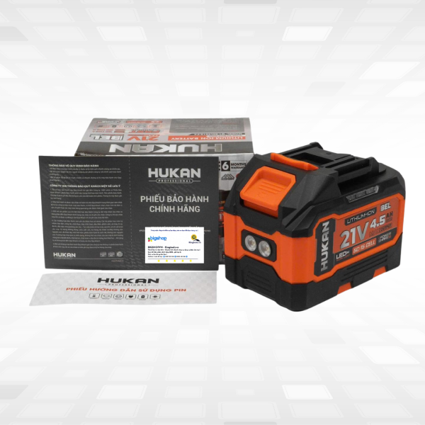 Pin 21V/4.5Ah HUKAN G1-BEL4515-P4 (GEN 1) - 15 cell