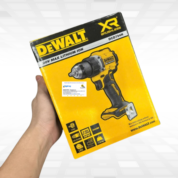 Máy khoan pin 20V DEWALT DCD794N-B1 (Atomic™) - Thân máy