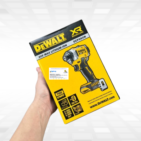 Máy vặn vít dùng pin 18V/20V DEWALT DCF860N-B1 - Thân máy (Lực siết 282Nm)