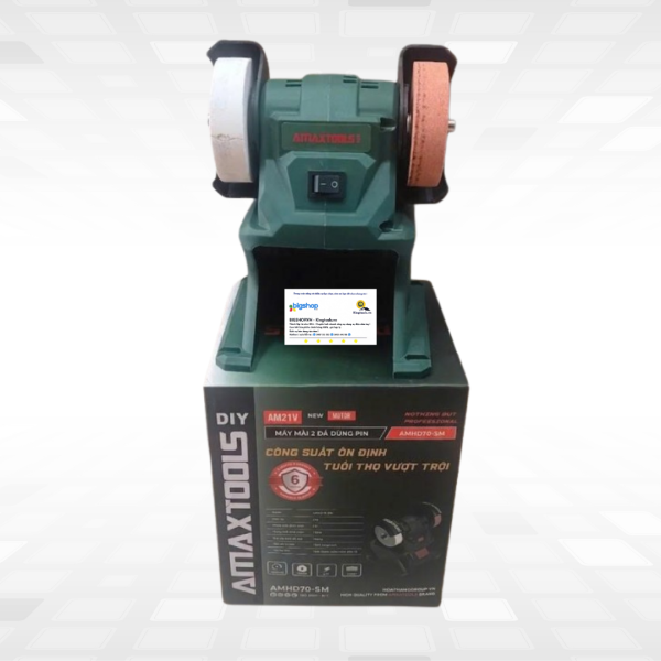 Máy mài 2 đá dùng pin AMAXTOOLS AMHD70-SM - Thân máy (Công suất 150W, đá 70mm)