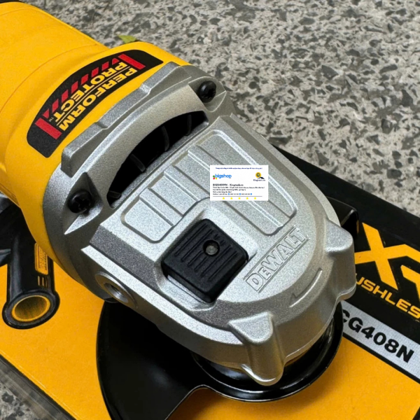 Máy mài góc dùng pin 20V DEWALT DCG408N-B1 - Đĩa 100mm, công tắc bóp (Thân máy)