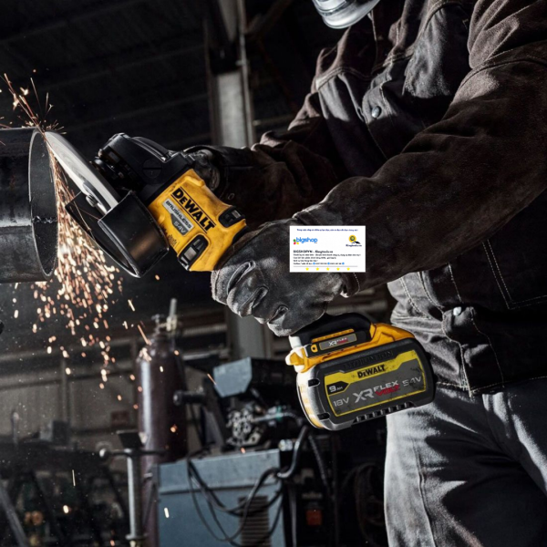 Máy mài góc dùng pin 54V DEWALT DCG440N-KR - Đĩa 180mm, công tắc bóp (Thân máy)