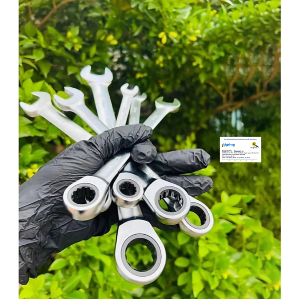 Bộ 6 cờ lê vòng miệng xoay chiều tự động TOTAL THT103RK066 (8-17mm)