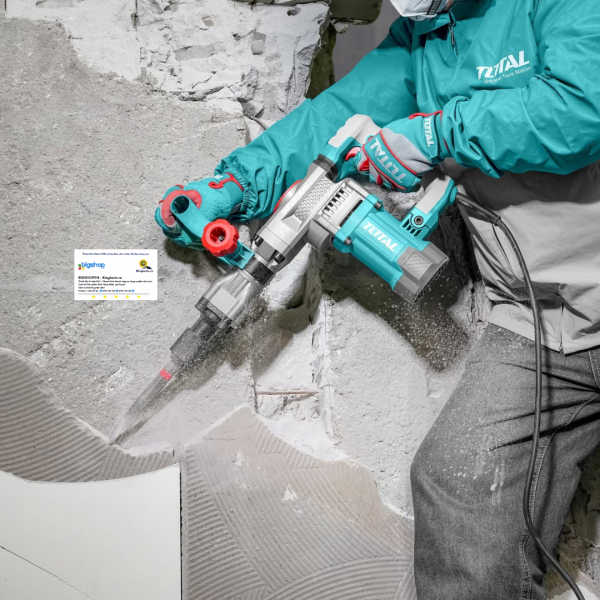Máy đục bê tông 17 ly TOTAL TH214008 (Công suất 1400W)