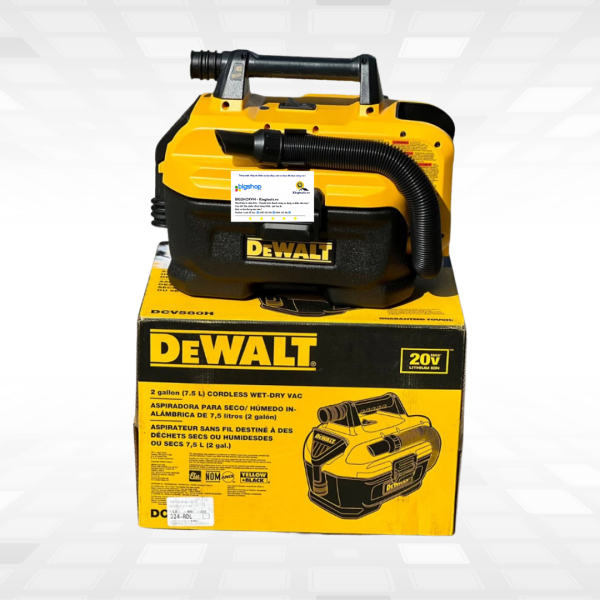 Máy hút bụi khô và ướt dùng pin 20V DEWALT DCV580N-KR (Thân máy)