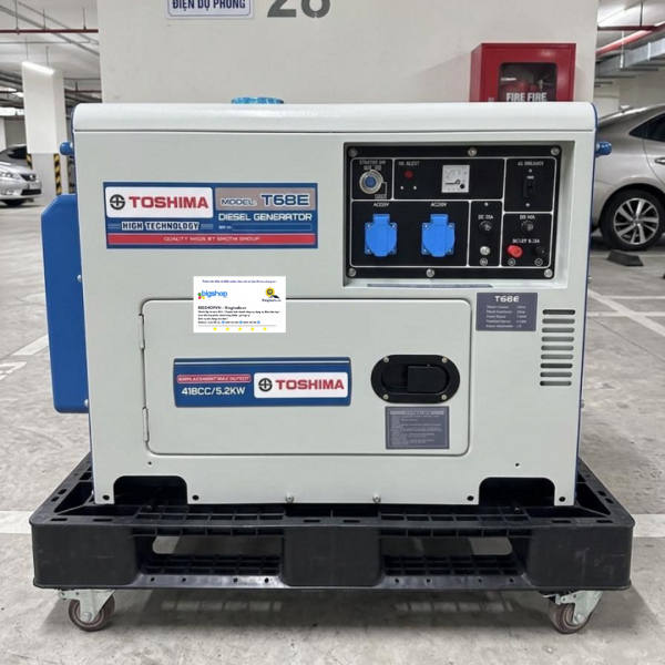 Máy phát điện dùng dầu diesel TOSHIMA T68E (Công suất 5.2kW)