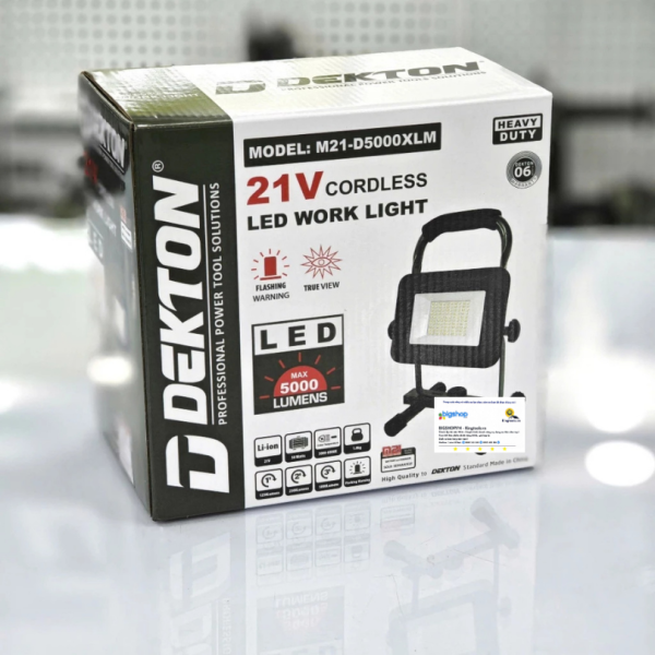 Đèn công trình dùng pin DEKTON M21-D5000XLM - Thân máy (Độ sáng tối đa 5000 Lumens)