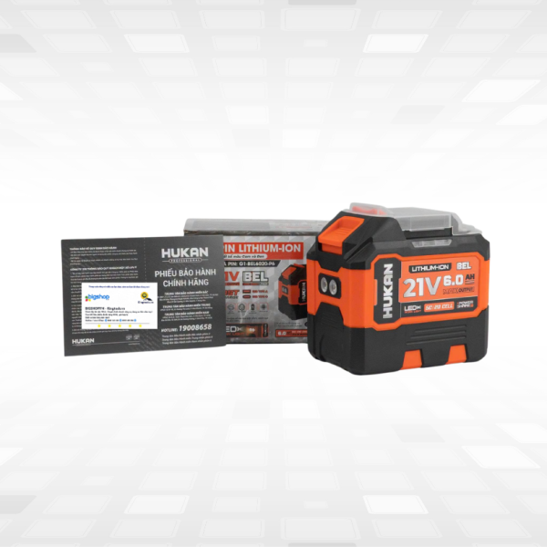 Pin Lithium-ion 21V/6.0Ah HUKAN G1-BEL6020-P6 (20 cell)
