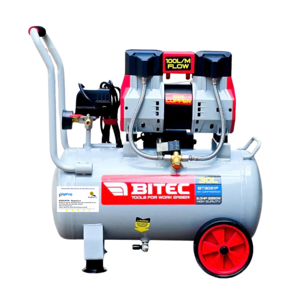 Máy nén khí không dầu 30L BITEC BT3031F (Công suất 2250W)