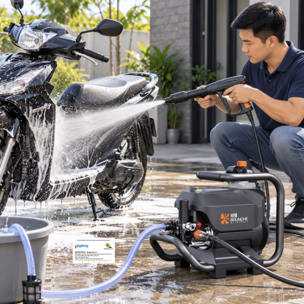 Máy xịt rửa áp lực cao BOUNCHE HA660 (Công suất 1000W)