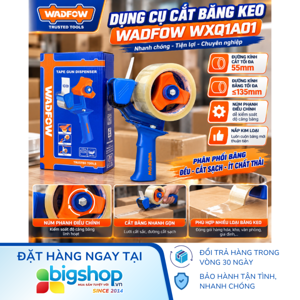 Dụng cụ cắt băng keo WADFOW WXQ1A01 (Đường kính cắt tối đa 55mm)