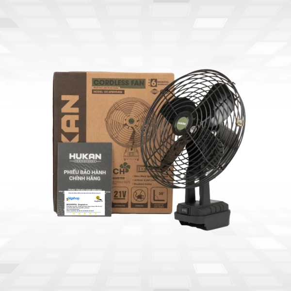 Quạt dùng pin 21V HUKAN GC-EFBM5408 (Kích thước 8 inch) - Thân máy