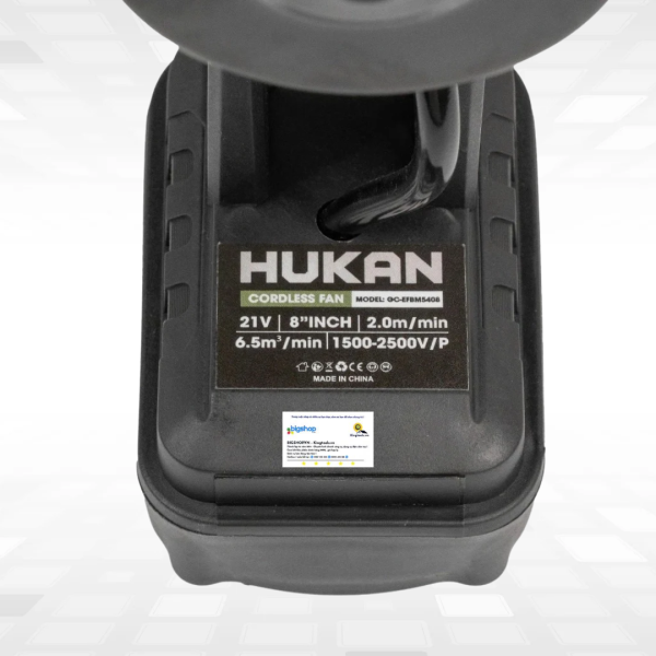 Quạt dùng pin 21V HUKAN GC-EFBM5408 (Kích thước 8 inch) - Thân máy