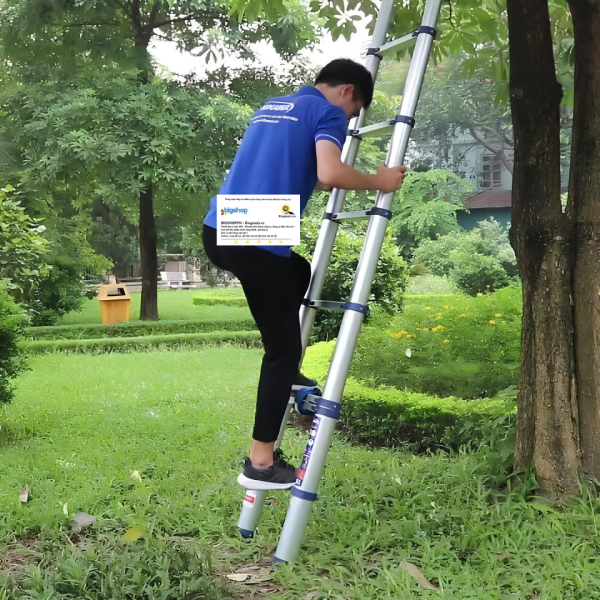 Thang nhôm rút đơn NIKAWA NK-54 (15 bậc, cao 5m4, tải trọng 150kg)