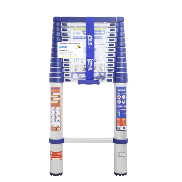 Thang nhôm rút đơn NIKAWA NK-50 (14 bậc, cao 5m, tải trọng 150kg)