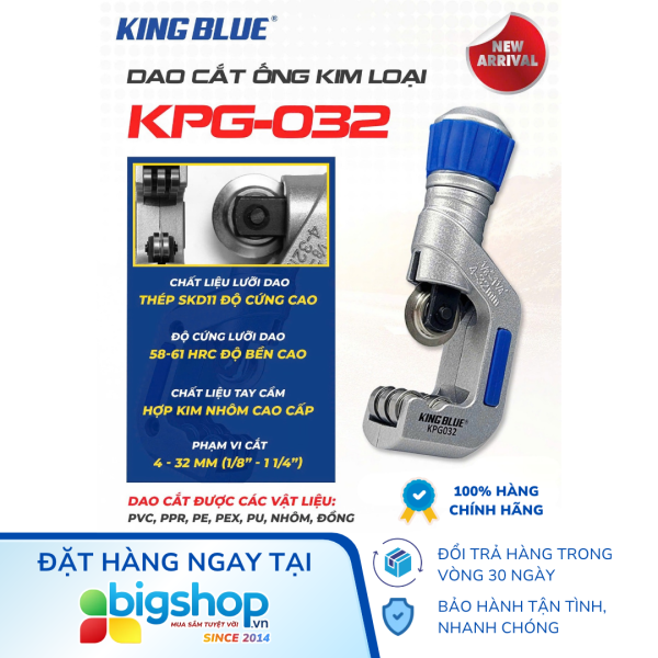 Dao cắt ống kim loại KINGBLUE KPG-032 (Phạm vi cắt đến 32mm)