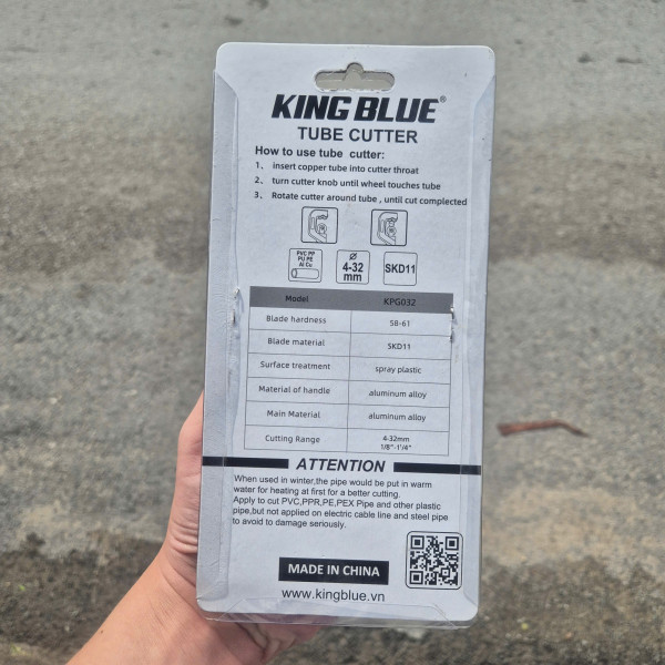 Dao cắt ống kim loại KINGBLUE KPG-032 (Phạm vi cắt đến 32mm)