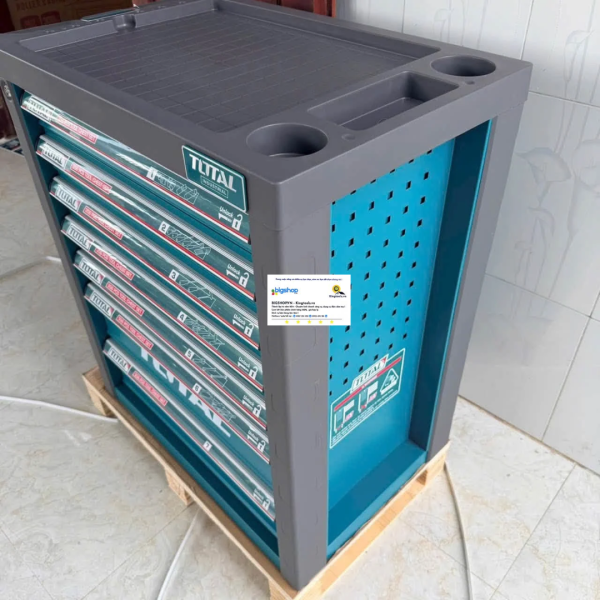 Bộ 356 món trong tủ xe đẩy đựng công cụ TOTAL THPTCS73561