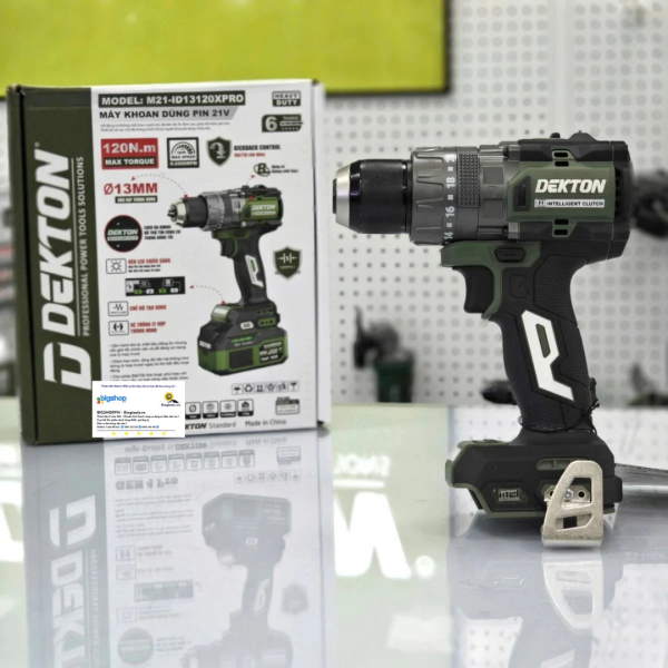 Máy khoan pin 21V DEKTON M21-ID13120XPRO (Lực siết 120Nm) - Thân máy