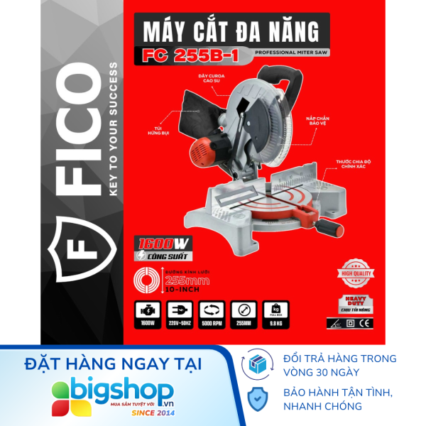 Máy cắt đa năng FICO FC 255B-1 (Công suất 1600W, lưỡi 255mm)
