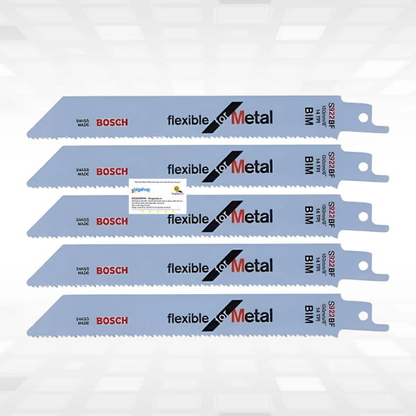 Bộ 5 lưỡi cưa kiếm cắt sắt BOSCH S922BF (Chiều dài lưỡi 150mm, mã số 2608656014)