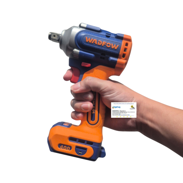 Máy siết bulong dùng pin 20V WADFOW WCD1B40 (Lực siết 400Nm) - 2 pin 2.0Ah và sạc
