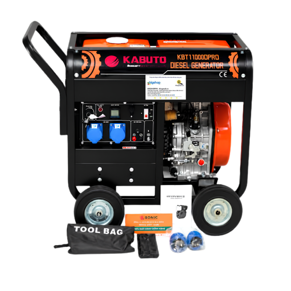 Máy phát điện chạy dầu diesel KABUTO KBT11000DPRO (Công suất tối đa 11kW)