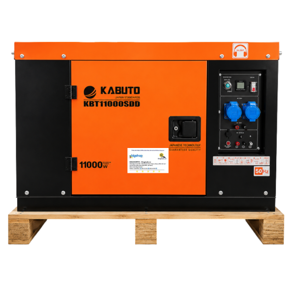 Máy phát điện chạy dầu diesel KABUTO KBT11000SDD (Công suất tối đa 11kW, có cách âm)